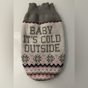 Baby it’s cold outside dog sweater